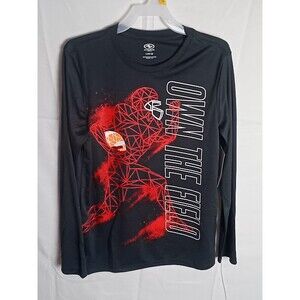 Athletic Works Boys LG 10/12 Long Sleeve Graphic Shirt OWN THE FIELD Football